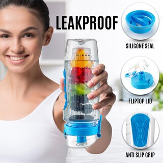 Foto 4 | Foto 4 | Botella De Agua Zulay De 1 Litro Con Infusor De Fruta A Prueba De Fugas, Color Azul Océano - Venta Internacional.