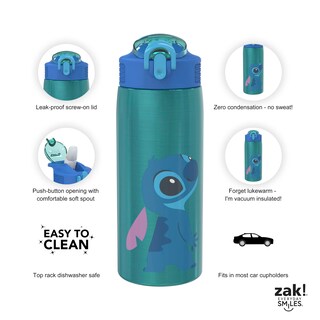 Foto 4 | Foto 4 | Botella De Agua Zak Designs Disney Lilo And Stitch 560 Ml - Venta Internacional.