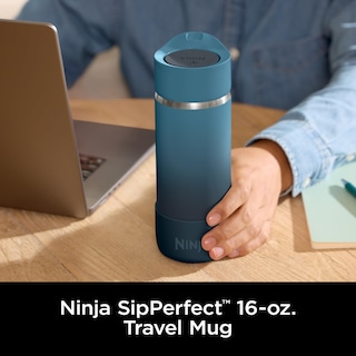 Foto 2 | Foto 2 | Taza De Viaje Ninja Sip Perfect, 473 Ml, Acero Inoxidable, Azul Océano - Venta Internacional.