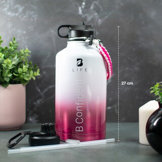 Foto 5 | Foto 5 | Botella Térmica Rosa Mantiene Frío y Calor de Acero Inoxidable 2 L B Life
