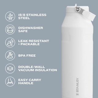 Foto 6 | Foto 6 | Botella De Agua Stanley Iceflow Flip Straw 2.0, 500 Ml, Acero Inoxidable - Venta Internacional.