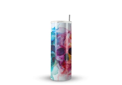 Foto 1 | Foto 1 | Termo Skinny De Acero Popote 600ml Calavera Mod.f81