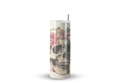 Foto 1 | Foto 1 | Termo Skinny De Acero Popote 600ml Calavera Mod.g10