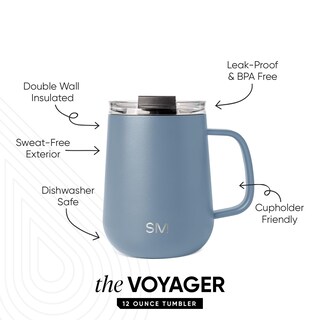 Foto 2 | Foto 2 | Taza De Café De Viaje Simple Modern Voyager 350 Ml De Acero Inoxidable - Venta Internacional.