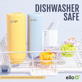 Foto 5 | Foto 5 | Botella De Agua Ello Pop & Fill De Acero Inoxidable, 650 Ml, Color Cereza - Venta Internacional.