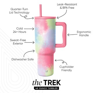 Foto 2 | Foto 2 | Vaso Simple Modern Trek De 1,2 L Con Asa Y Tapa Con Pajita Ss - Venta Internacional.