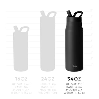 Foto 7 | Foto 7 | Botella De Agua Simple Modern Mesa Signature 1l Winter White - Venta Internacional.