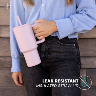 Foto 5 | Foto 5 | Vaso Simple Modern Trek De 900 Ml Con Asa Y Tapa Con Pajita De Acero - Venta Internacional.