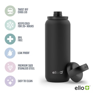 Foto 3 | Foto 3 | Botella De Agua Ello Cooper Twist, 650 Ml, Acero Inoxidable, Color Lila - Venta Internacional.