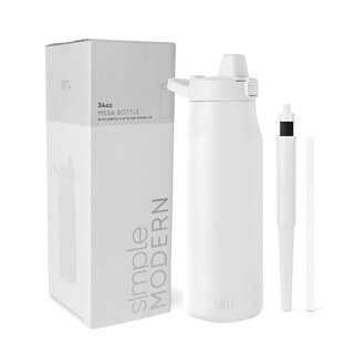 Foto 1 | Foto 1 | Botella De Agua Simple, Moderna, Con Aislamiento Filtrado, 1 Litro, Color Blanco Invierno - Venta Internacional.
