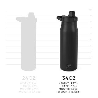 Foto 4 | Foto 4 | Botella De Agua Simple, Moderna, Con Aislamiento Filtrado, 1 Litro, Color Blanco Invierno - Venta Internacional.