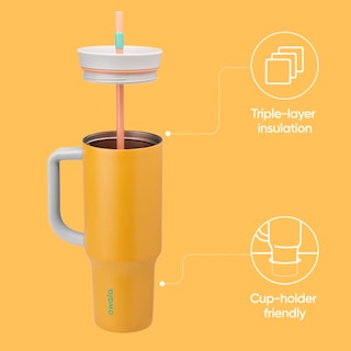 Foto 2 | Foto 2 | Vaso De Viaje Owala De Acero Inoxidable Con Aislamiento De 1,2 L, Color Naranja - Venta Internacional.
