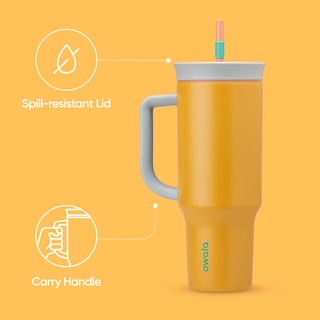 Foto 3 | Foto 3 | Vaso De Viaje Owala De Acero Inoxidable Con Aislamiento De 1,2 L, Color Naranja - Venta Internacional.