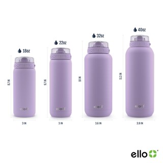 Foto 4 | Foto 4 | Botella De Agua Ello Cooper Kids De Acero Inoxidable, 530 Ml, Color Lila - Venta Internacional.