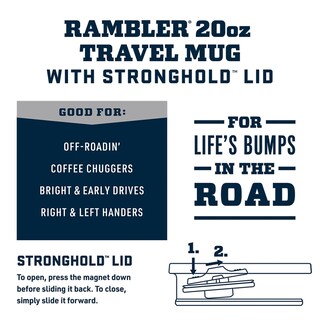 Foto 2 | Foto 2 | Taza De Viaje Yeti Rambler De Acero Inoxidable De 590 Ml Con Tapa Stronghold - Venta Internacional.