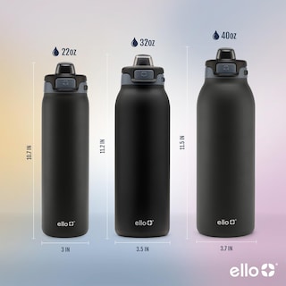 Foto 6 | Foto 6 | Botella De Agua Ello Pop & Fill, 650 Ml, Acero Inoxidable, Color Negro - Venta Internacional.