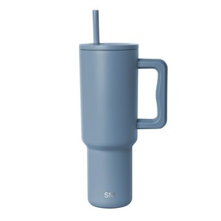 Foto 1 | Foto 1 | Vaso Simple Modern Trek De 1,2 Litros Con Asa Y Tapa Con Pajita, Color Azul - Venta Internacional.