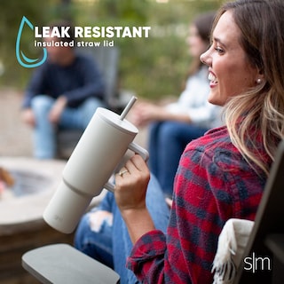 Foto 5 | Foto 5 | Vaso Simple Modern Trek De 1,2 Litros Con Asa Y Tapa Con Pajita, Color Azul - Venta Internacional.
