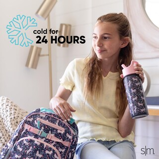 Foto 6 | Foto 6 | Botella De Agua Blippi Kids Straw Simple Modern, 414 Ml, Acero Inoxidable - Venta Internacional.