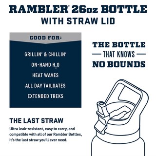 Foto 2 | Foto 2 | Botella Yeti Rambler 770 Ml Con Aislamiento Al Vacío Y Tapón Con Pajita - Venta Internacional.