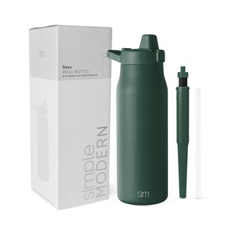 Foto 1 | Foto 1 | Botella De Agua Simple Moderna Filtrada De Acero Inoxidable Con Aislamiento De 1 Litro - Venta Internacional.