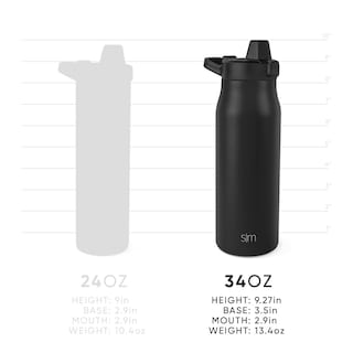 Foto 4 | Foto 4 | Botella De Agua Simple Moderna Filtrada De Acero Inoxidable Con Aislamiento De 1 Litro - Venta Internacional.