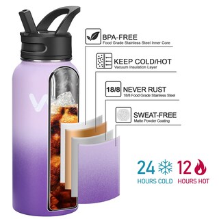 Foto 5 | Foto 5 | Botella De Agua Werewolves Con Aislamiento De Acero Inoxidable 946 Ml - Venta Internacional.