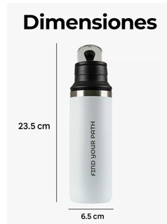 Foto 2 | Foto 2 | Termo de Acero Inoxidable Xtellar Blanco 500 ml Antiderrame
