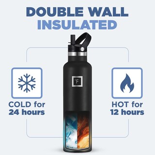 Foto 4 | Foto 4 | Botella De Agua Iron °flask Camping & Hiking 700 Ml Black Marquina - Venta Internacional.