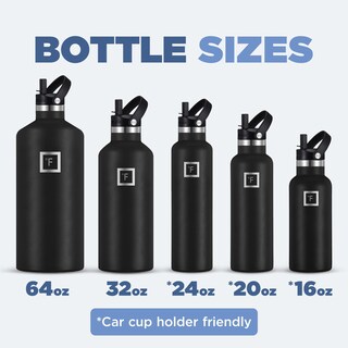 Foto 6 | Foto 6 | Botella De Agua Iron °flask Camping & Hiking 700 Ml Black Marquina - Venta Internacional.