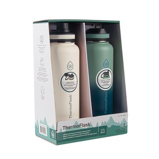 Foto 1 | Foto 1 | Botellas De Agua Con Termo De Acero Inoxidable, 1,2 L, Paquete De 2 - Venta Internacional.