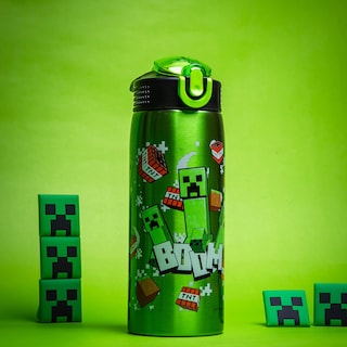 Foto 3 | Foto 3 | Botella De Agua Zak Designs Minecraft 560 Ml De Acero Inoxidable - Venta Internacional.