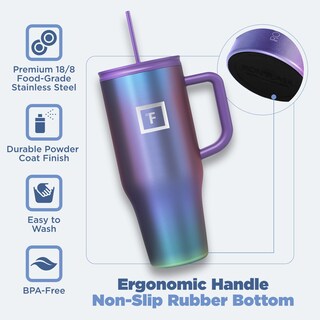 Foto 5 | Foto 5 | Taza Aislante Iron °flask Copilot Con Pajita Y Tapa Abatible, 950 Ml - Venta Internacional.