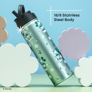 Foto 6 | Foto 6 | Botella De Agua Joyjolt Disney Retro Vintage De Acero Inoxidable 650 Ml - Venta Internacional.