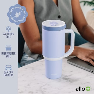Foto 3 | Foto 3 | Vaso Ello Oasis Con Asa Y Pajita Retráctil 880 Ml - Venta Internacional.
