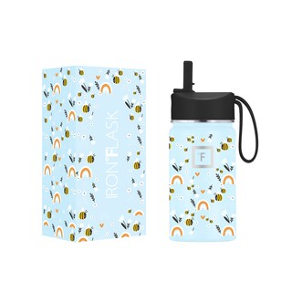 Foto 1 | Foto 1 | Botella De Agua Iron °flask Kids Sweet Bees De 400 Ml Con Tapa De Pajita - Venta Internacional.
