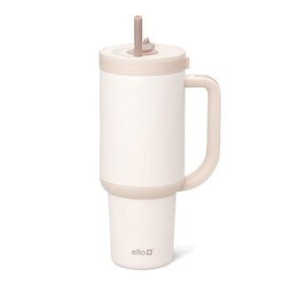 Foto 1 | Foto 1 | Vaso Ello Oasis De 1,2 Litros Con Asa Y Pajita Retráctil, Color Crema - Venta Internacional.