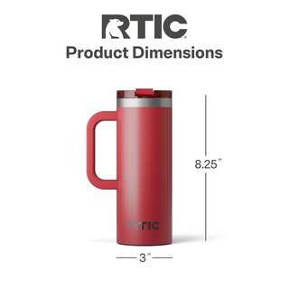 Foto 5 | Foto 5 | Taza De Viaje Rtic Road Trip 600 Ml Con Bandera De Acero Inoxidable, Color Rojo - Venta Internacional.
