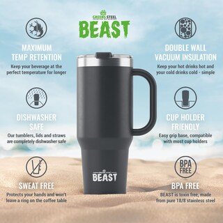 Foto 4 | Foto 4 | Termo Greens Steel Beast de Acero Inoxidable con Aislamiento al Vacío 1250 ml - Venta Internacional