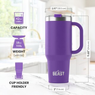 Foto 3 | Foto 3 | Termo Greens Steel Beast Acero Inoxidable 1250 ml Morado Oscuro - Venta Internacional