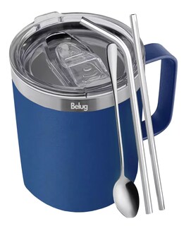 Foto 1 | Foto 1 | Vaso Térmico De Acero Inoxidable 12 Oz Portátil Belug Azul Marino