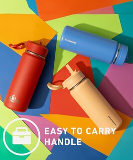 Foto 5 | Foto 5 | Botella De Agua Hydrapeak Mini De 600 Ml Con Tapa De Pajita Para Niños De Acero Inoxidable - Venta Internacional.