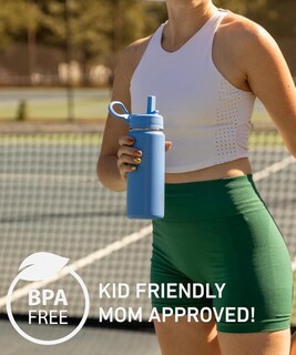 Foto 7 | Foto 7 | Botella De Agua Hydrapeak Mini De 600 Ml Con Tapa De Pajita Para Niños De Acero Inoxidable - Venta Internacional.