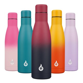 Foto 1 | Foto 1 | Botella De Agua Bjpkpk Con Aislamiento De Acero Inoxidable, 500 Ml, Negro Y Rojo - Venta Internacional.