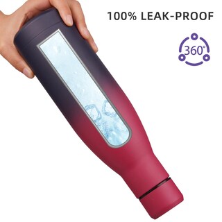 Foto 4 | Foto 4 | Botella De Agua Bjpkpk Con Aislamiento De Acero Inoxidable, 500 Ml, Negro Y Rojo - Venta Internacional.