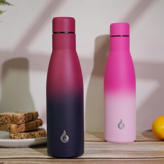 Foto 5 | Foto 5 | Botella De Agua Bjpkpk Con Aislamiento De Acero Inoxidable, 500 Ml, Negro Y Rojo - Venta Internacional.
