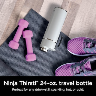Foto 2 | Foto 2 | Botella De Agua Ninja Thirsti Travel 530 Ml De Acero Inoxidable Blanca - Venta Internacional.