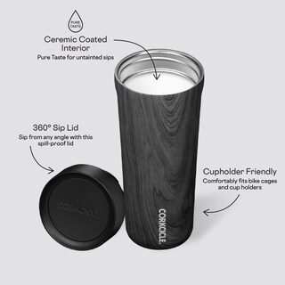 Foto 6 | Foto 6 | Taza De Viaje Corkcicle Commuter Cup, Madera Quemada, 500 Ml, Aislante - Venta Internacional.