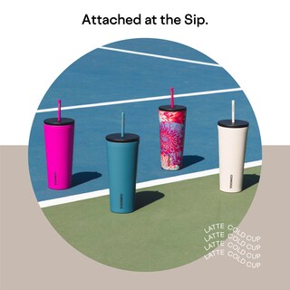 Foto 3 | Foto 3 | Vaso Aislante Corkcicle Cold Cup, 24 Onzas, Con Tapa Y Pajita - Venta Internacional.