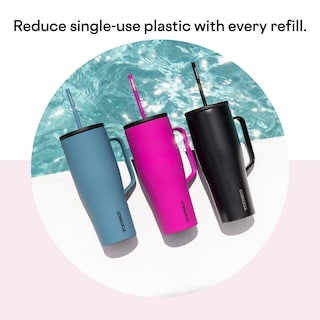 Foto 5 | Foto 5 | Vaso Aislante Corkcicle Cold Cup Xl De 30 Oz Con Asa Y Pajita - Venta Internacional.